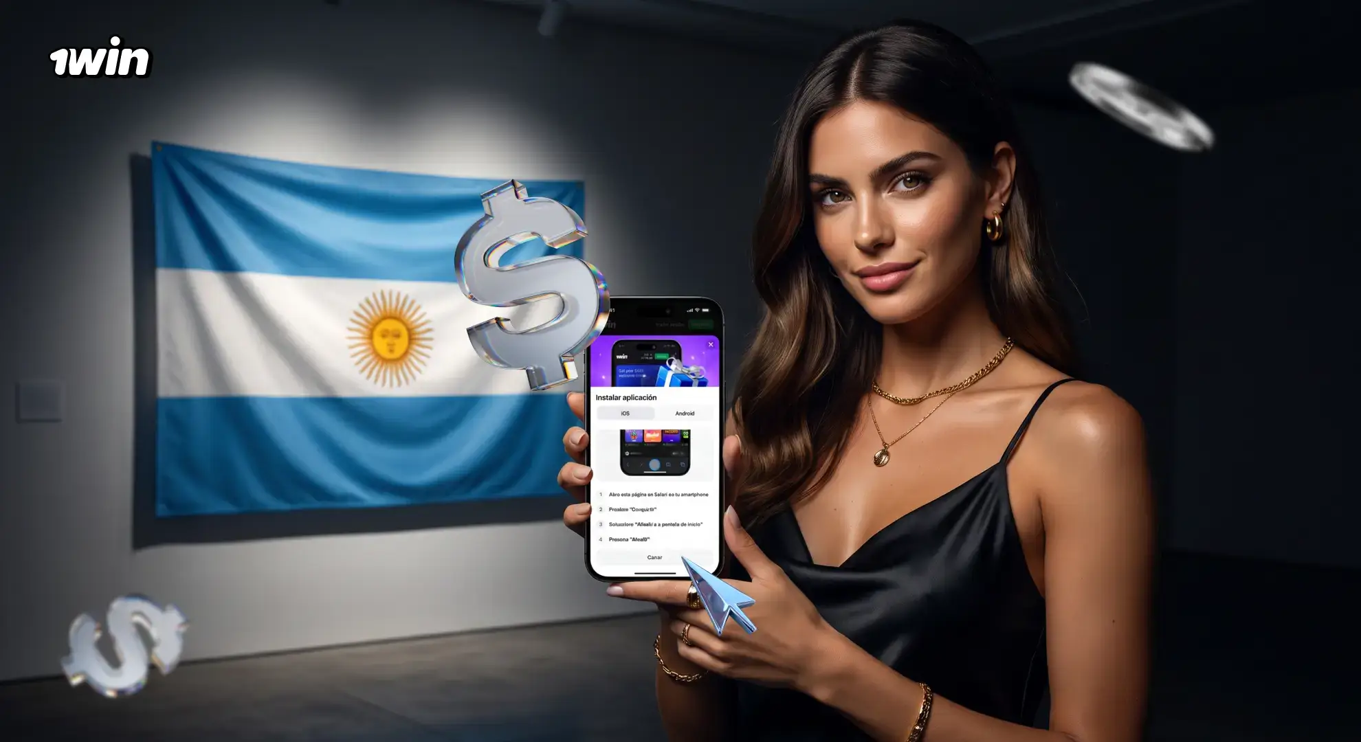 1win app Argentina APK Android e iOS